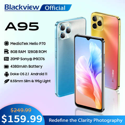 Blackview A95 смартфон с 5,99-дюймовым дисплеем, восьмиядерным процессором Helio P70, ОЗУ 8 Гб, ПЗУ 128 ГБ, 20 МП, 6,528 мАч 1005003974662559