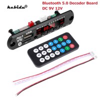 Kebidu 9 в 12 В MP3 WMA декодер плата Bluetooth5.0 беспроводной аудио модуль USB TF радио музыка автомобильный mp3-плеер с дистанционным управлением 1005003975307951