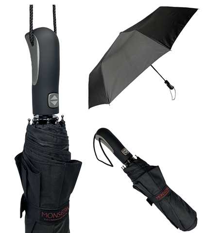 Стильный компактный мужской зонт Monsoon | автомат | гольф ручка | 9 спиц | купол 100 см 1005003976480148