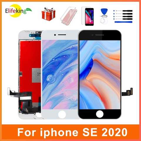 ЖК-дисплей AAA SE2 для iPhone SE 2020, Замена сенсорного экрана A2296 A2275 A2298, без битых пикселей + закаленное стекло + инструменты, 100% протестирован 1005003979446509