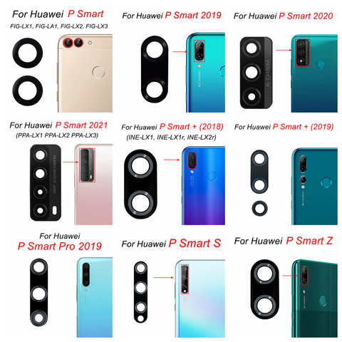 Замена стеклянного объектива задней камеры для Huawei P Smart Plus Pro Z S 2019 2020 2021 2022 Y5P Y7P Y7A Y9A Y9S Y8P Y9 Prime 1005003985813119