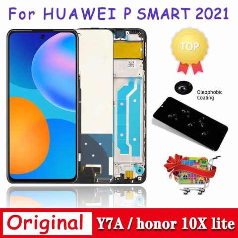 6,67 "оригинальный для Huawei P Smart 2021, ЖК-дисплей для телефона, дисплей с сенсорным экраном для Honor X10 Lite, для смартфона Huawei Y7A 1005003993454361