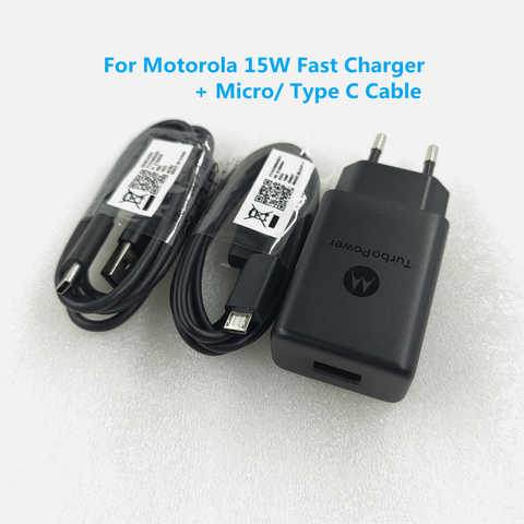 Быстрое зарядное устройство USB3.0 для Motorola P50 G50 G10 Power Wall 15 Вт, быстрый адаптер с кабелем Micro/Type C для Moto G9 G8 G7 Power Plus 1005003994888182