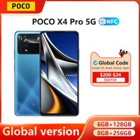 Смартфон глобальная версия POCO X4 Pro, телефон с NFC, 6 ГБ, 128 ГБ, 8 ГБ, 256 ГБ, тройная камера 120 МП, Гц, Amoled, 67 Вт, турбо зарядка 1005004002629961