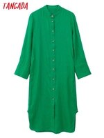Женское свободное платье-рубашка из хлопка, с длинным рукавом 1005004007237287