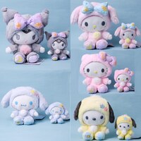 Sanrio мультфильм Kawali Kuromi Hello Kitty My Melody Cinnamoroll подушка плюшевые игрушки мягкие куклы для детей подарки на день рождения 1005004013370168