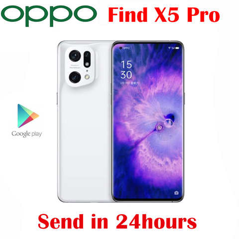 Оригинальный Новый Официальный мобильный телефон OPPO Find X5 Pro 5G, Snapdragon8 Gen1 6,7 дюймов AMOLED LTPO 5000 мАч 80 Вт Flash 30 Вт Беспроводная зарядка NFC 1005004014340133