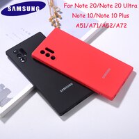 Note 10 Plus Оригинальный чехол для Samsung Galaxy Note 20 Ultra A51 A71 A52 A72 силиконовый чехол высокого качества мягкий на ощупь защитный чехол 1005004017661795