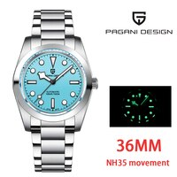Новые механические мужские наручные часы PAGANI, 36 мм, со снежинкой, с сапфировым стеклом, NH35, автоматические мужские часы 1005004022177397