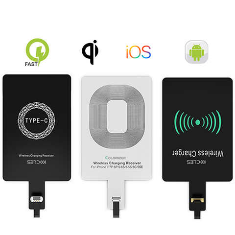 Беспроводной зарядный приемник Qi, Micro USB Type C, зарядный адаптер, универсальное зарядное устройство USB C для смартфонов iPhone 7 Plus, Xiaomi Redmi 1005004023514268