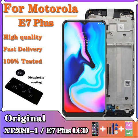 6,5 "для Motorola Moto E7 Plus ЖК-дисплей с рамкой дисплей сенсорный экран дигитайзер в сборе для Moto E7Plus lcd e7 plus XT2081-1 -2 1005004032268991