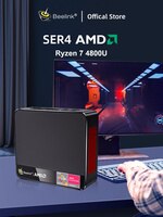 Beelink SER5 Мини ПК AMD Ryzen 5 5600H SER3 AMD Ryzen 7 3750H Windows 11 Pro DDR4 4K Dual HD 1000M игровой компьютер SER4 4700U 1005004033049979
