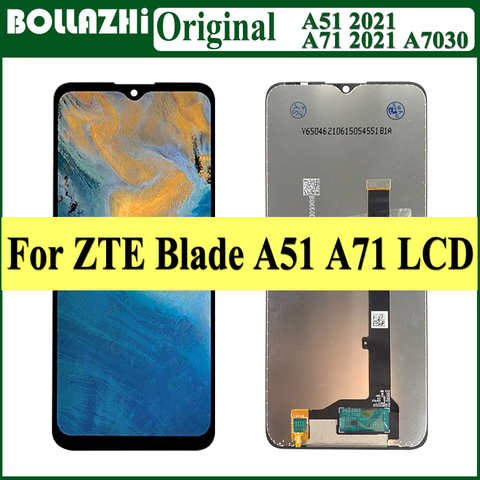Оригинальный сенсорный экран 6,52 дюйма для ZTE Blade A51, дигитайзер в сборе для ZTE Blade A71 2021 A7030, сменный ЖК-дисплей 1005004036947956