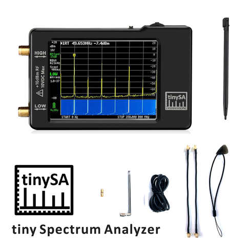 Модернизированный ручной миниатюрный анализатор спектра TinySA, дисплей 2,8 дюйма, от 100 кГц до 960 МГц с защитой от электростатического разряда, версия V0.3.1 _ E 1005004046034276