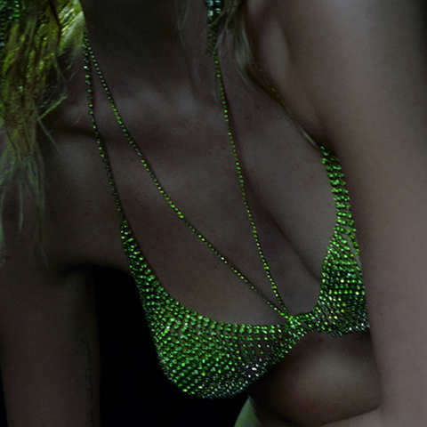 Женское нижнее белье Stonefans, зеленый бюстгальтер, сексуальное ожерелье с застежкой спереди, очаровательные Стразы для девочек, Новый бюстгальтер, женский бюстгальтер 1005004049795757