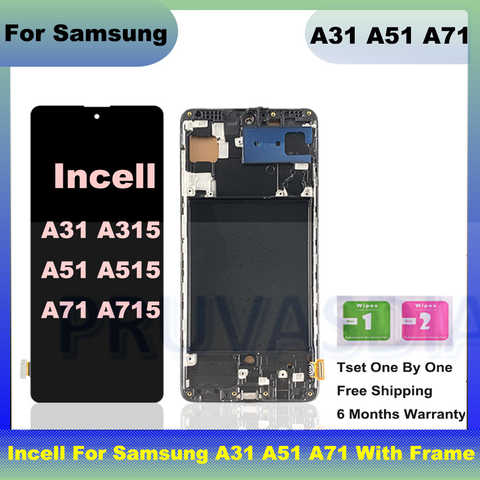 ЖК-дисплей Incell для Samsung Galaxy A31 A51 A71, ЖК-дисплей A315, дисплей A515 с сенсорным экраном и дигитайзером для Samsung A71 A715 1005004059484504