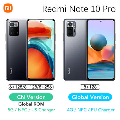 Смартфон Xiaomi Redmi Note 10 Pro, 6 ГБ, 128 ГБ, 8 ГБ, 256 ГБ 1005004064273953