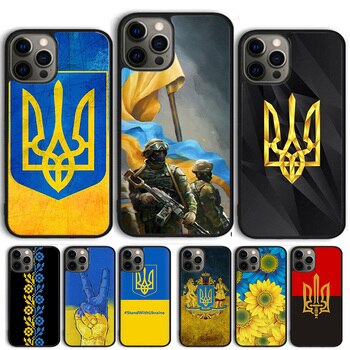 Чехол для телефона с гербом национального флага Украины, чехол для iPhone 14 11 13 Pro Max 12 mini 5 6S 7 8 Plus X XS Max SE 2020 XR, чехлы 1005004066000719
