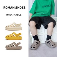 UTUNE Римские сандалии, детская обувь для девочек и мальчиков, летние сандалии из ЭВА, уличная пляжная обувь на толстой подошве, женская обувь, 2022 1005004066911426