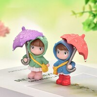 Милый мини-зонт, кукла для девочки, микро-ландшафт, ручная работа, сказочные садовые настольные фигурки, украшение для дома, подарок ручной работы, 1 шт. 1005004067126438