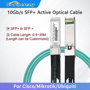 Оптоволоконный кабель SFP 10G SFP + AOC кабель OM3 1 м, 2 м, 3 м, 5 м... 50 м активный оптический кабель совместимый с Cisco,HW,MikroTik,Ubiquiti волоконный переключатель 1005004075266892