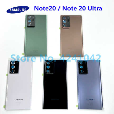 Задняя крышка батарейного отсека для SAMSUNG Galaxy Note20 N980 / Note 20 Ultra 5G N986F N986B Задняя стеклянная панель Note20U 1005004075779805