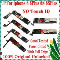 Заводская разблокированная материнская плата для iPhone 5 5S 5SE 6 Plus 6S Plus 6 P без Touch ID оригинальная бесплатная логическая плата iCloud + ios 1005004101042261