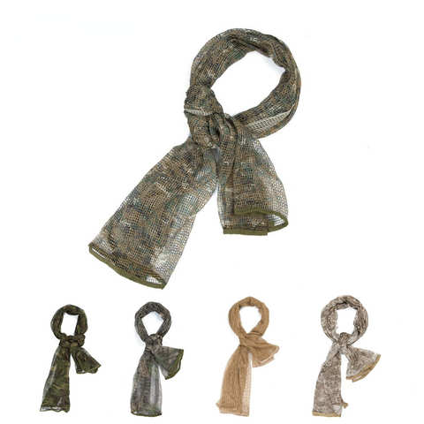 Военный тактический шарф, камуфляжный сетчатый шарф на шею, шарф для снайперского лица, вуаль, головная обертка для кемпинга и охоты на открытом воздухе 1005004106170470