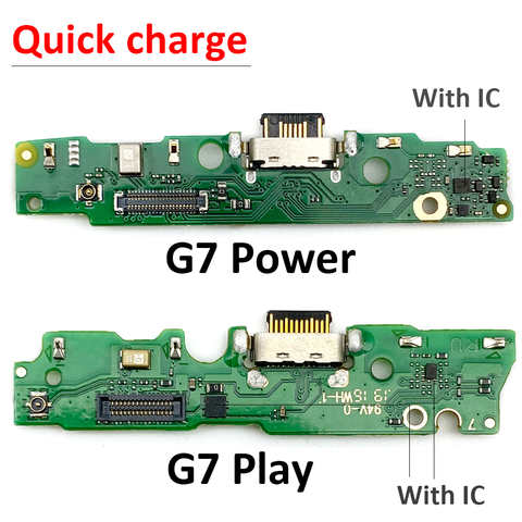 Разъем док-станции для зарядного устройства USB, гибкий кабель для микрофона Motorola Moto G7 Power / G7 Play, запасные части 1005004111101473
