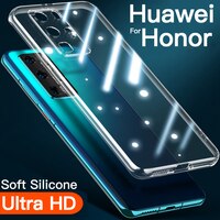 Легкий тонкий противоударный прозрачный чехол на хонор Case Honor 50 Lite лайт 60 про хуавей Huawei P50 Pro P20 P30 P40 Lite Nova 9 20 10 Lite 8x 9x 10i 20i 20e, чехлы силиконовый 1005004127165765