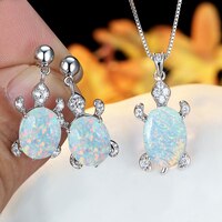 Радужный опал, большой овальный камень, искусственный бриллиант, Разноцветные кристаллы, серьги для женщин, свадебные наборы для невесты 1005004134209801