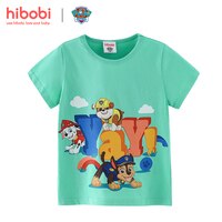 Одежда для мальчиков и девочек hibobi с принтом «Щенячий патруль», хлопковая футболка с короткими рукавами и мультяшным принтом, летняя одежда для маленьких детей 1005004134388719