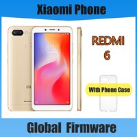 Смартфон Xiaomi Redmi 6, 3 ГБ, 32 ГБ, с googleplay мобильный телефон, полный экран 5,45 дюйма, ии, распознавание лица 1005004134389770