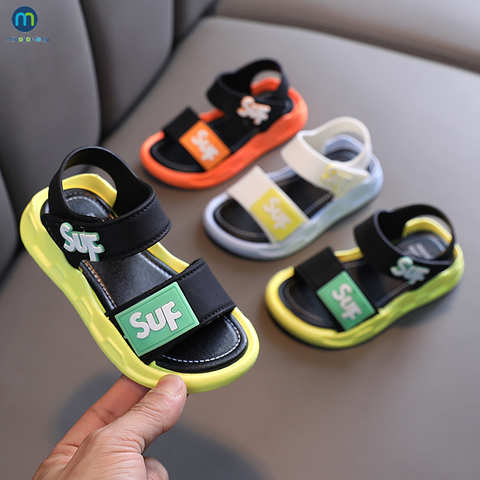 Летние Нескользящие дышащие сандалии для мальчиков, мягкая удобная детская обувь, уличные пляжные детские легкие сандалии Miaoyoutong 1005004137761772