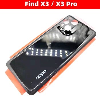 Для OPPO Find X3 , X 3 Pro Совершенно новая задняя крышка батарейного отсека глянцевое стекло Ремонт замены задний Чехол для дверного телефона + наклейки с логотипом 1005004138889013