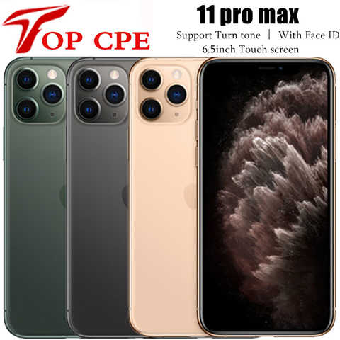 Разблокированный смартфон Apple iPhone 11 Pro Max, 64 ГБ, 256 ГБ, 512 Гб ПЗУ, A13 Bionic Chip, экран 6,5 дюйма, 12 МП, Face ID, 11 pro max, сотовый телефон 1005004141018443