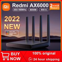 Новинка 2022 г., роутер Xiaomi Redmi AX6000, четырехъядерный высокопроизводительный процессор, 2,4 ГГц/телефон, Wi-Fi, 6 усилителей внешнего сигнала, MI Home 1005004141044323