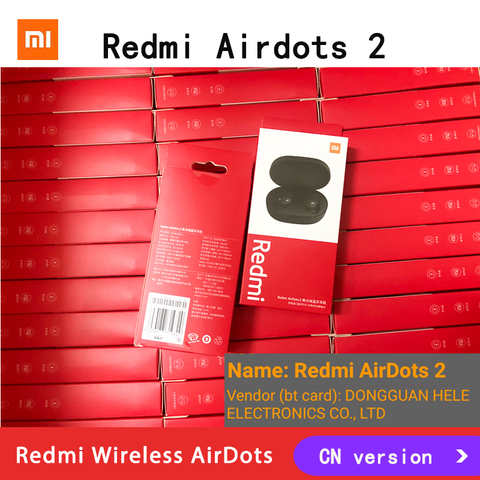 Оригинальные наушники Xiaomi Redmi Airdots 2, 50/100 шт., беспроводные наушники для Bluetooth, управление ии, игровая гарнитура с микрофоном, оптовая продажа 1005004145223475