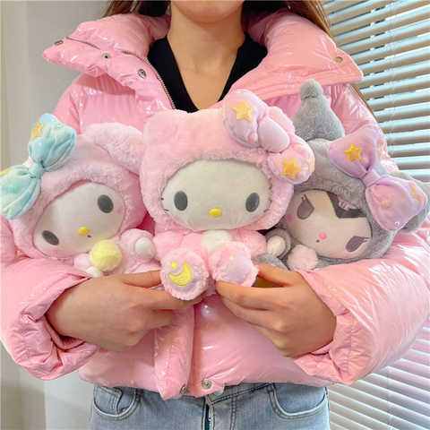 2022 Sanrio мультфильм Kawali Kuromi Hello Kitty My Melody Cinnamoroll подушка плюшевые игрушки мягкие куклы для детей подарки на день рождения 1005004149656186