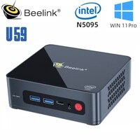 Мини-компьютер Beelink U59, Windows 11, Intel 11 поколения N5095 DDR4 16 ГБ 512 Гб SSD, двойной Wi-Fi 1000M LAN, игровой мини-компьютер VS GK Mini 1005004150856429