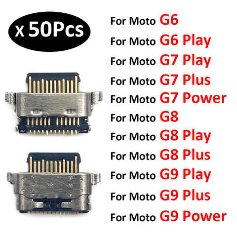 Разъем Micro USB для зарядки, штекер для зарядного устройства Motorola Moto G5 G5s G6 G7 G8 G9 Plus Play Power Lite, запасные части, 50 шт. 1005004152760411