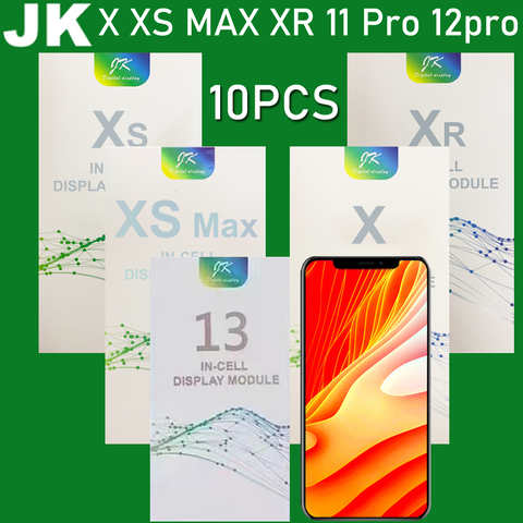 10 шт. Оригинальный ЖК-дисплей JK для iPhone X XR Xs 11 12 13 13pro 12Pro 11pro Max 14 сенсорный экран дигитайзер в сборе True Tone 1005004166129667