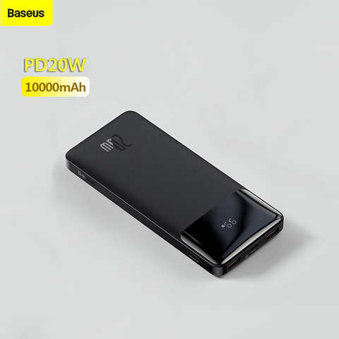 Baseus Power Bank 10000 мАч PD 20 Вт Быстрая зарядка для iPhone 14 13 12 Xiaomi PoverBank портативное зарядное устройство Powerbank 1005004166172140