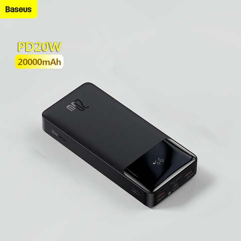 Baseus Power Bank 20000 мАч PD 20 Вт портативное зарядное устройство Внешняя батарея для iphone 14 13 12 pro max Huawei Xiaomi 1005004166378084