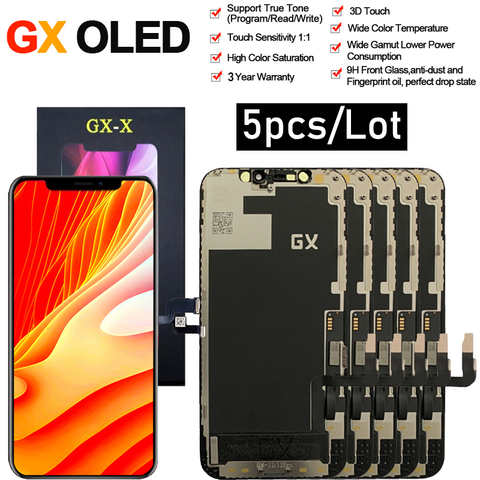 ЖК-дисплей AMOLED GX True Tone для iPhone X XS XR 11 11Pro 12Pro Max 12Mini 13 Pantalla, сменный сенсорный экран в сборе 1005004166405337