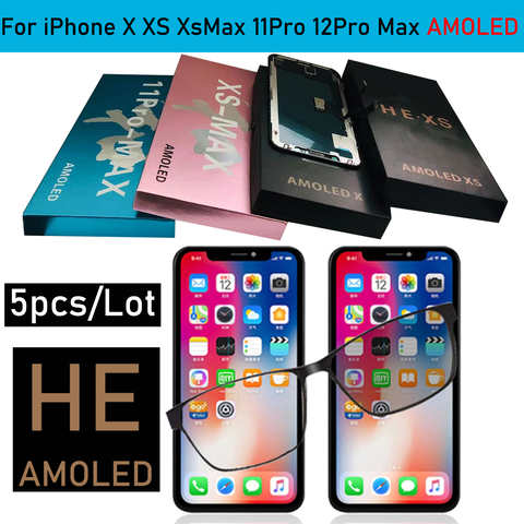 Мягкий ЖК-дисплей GX Pantalla AMOLED для iPhone X XS XSMAX 12 12pro 12mini 13 11promax 12promax дигитайзер сенсорный экран True Tone 1005004167159376