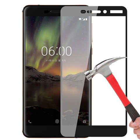 2 шт. закаленное стекло для Nokia 7 Plus 1 2 3 5 6 2018 2.5D 9H пленка шелковое Защитное стекло для Nokia 2,1 3,1 5,1 6,1 1005004189645895