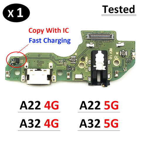 Новый док-разъем USB зарядное устройство порт зарядки гибкий кабель микро плата для Samsung Galaxy A22 A32 4G 5G A225F A226B A325F A326B 1005004201129199
