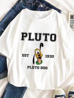 Футболка женская летняя с мультипликационным принтом Disney Est 1930 Pluto Dog, новинка, забавная Модная современная женская футболка с коротким рукавом, Лидер продаж 1005004219715800