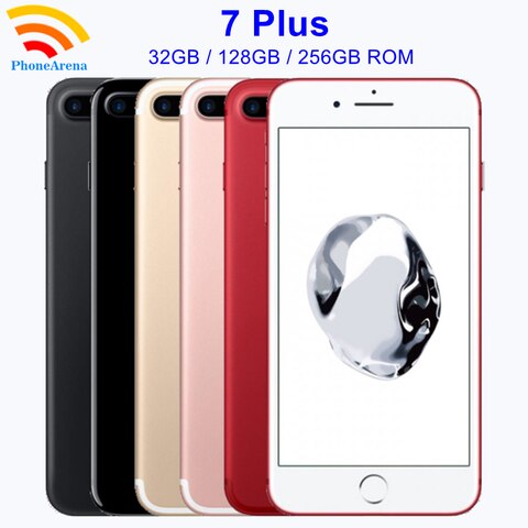 Оригинальный сотовый телефон iPhone 7 Plus, iPhone 7 plus, 32 ГБ/128 ГБ/256 ГБ, разблокированный смартфон 4G, экран 5,5 дюйма Retina IPS, ЖК-дисплей со сканером отпечатков пальцев 1005004220019939